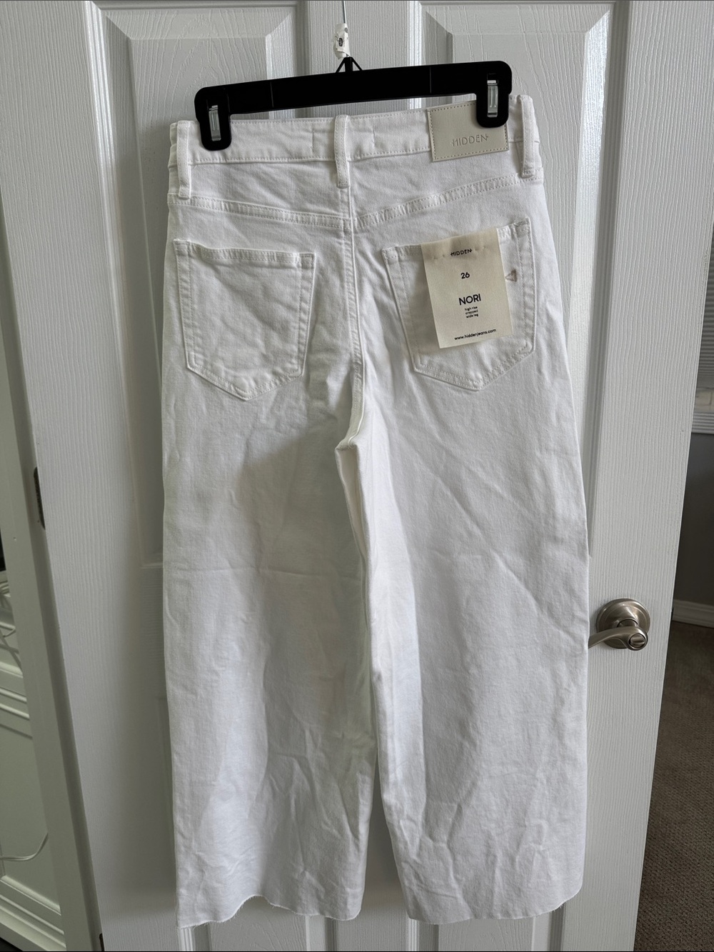 Vici x Hidden - Nori - High Rise Cropped Wide Leg Jeans - Picture 8 of 12